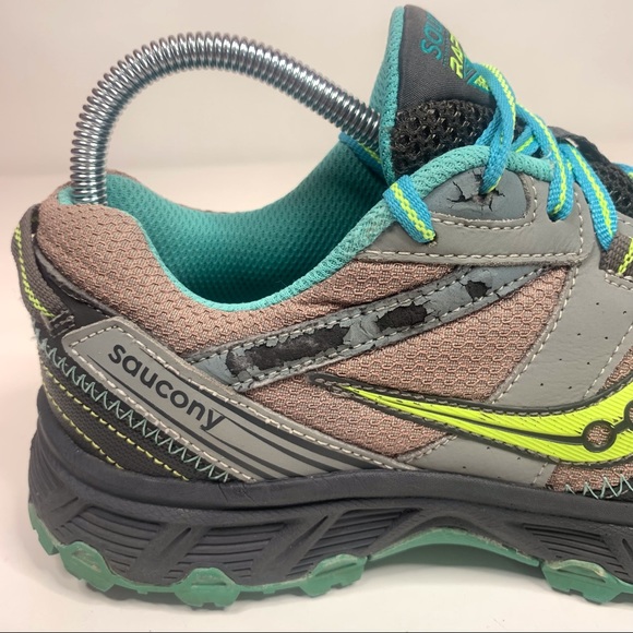 ❌SOLD❌Saucony Grid Raptor TR S15283-2, Gray & Teal, Womens Running Shoes Size: 9 - Picture 11 of 13